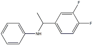 N-[1-(3,4-difluorophenyl)ethyl]aniline 化学構造式