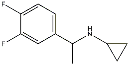 N-[1-(3,4-difluorophenyl)ethyl]cyclopropanamine Structure