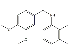 N-[1-(3,4-dimethoxyphenyl)ethyl]-2,3-dimethylaniline,,结构式