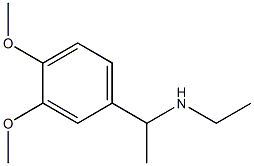 N-[1-(3,4-dimethoxyphenyl)ethyl]-N-ethylamine 结构式