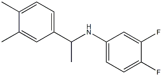 N-[1-(3,4-dimethylphenyl)ethyl]-3,4-difluoroaniline Structure