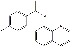 N-[1-(3,4-dimethylphenyl)ethyl]quinolin-8-amine 结构式