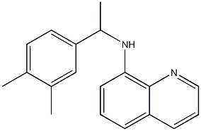 N-[1-(3,4-dimethylphenyl)ethyl]quinolin-8-amine,,结构式