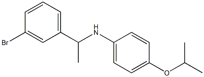 N-[1-(3-bromophenyl)ethyl]-4-(propan-2-yloxy)aniline Struktur