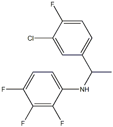N-[1-(3-chloro-4-fluorophenyl)ethyl]-2,3,4-trifluoroaniline Structure