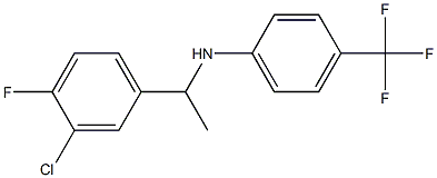  N-[1-(3-chloro-4-fluorophenyl)ethyl]-4-(trifluoromethyl)aniline