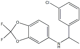 N-[1-(3-chlorophenyl)ethyl]-2,2-difluoro-2H-1,3-benzodioxol-5-amine