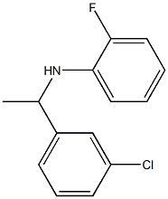 N-[1-(3-chlorophenyl)ethyl]-2-fluoroaniline Struktur