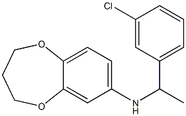 N-[1-(3-chlorophenyl)ethyl]-3,4-dihydro-2H-1,5-benzodioxepin-7-amine|