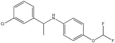 N-[1-(3-chlorophenyl)ethyl]-4-(difluoromethoxy)aniline|