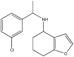 N-[1-(3-chlorophenyl)ethyl]-4,5,6,7-tetrahydro-1-benzofuran-4-amine Structure