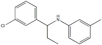 N-[1-(3-chlorophenyl)propyl]-3-methylaniline Structure