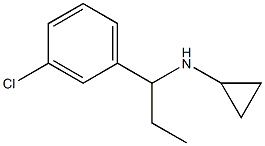 N-[1-(3-chlorophenyl)propyl]-N-cyclopropylamine