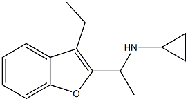 N-[1-(3-ethyl-1-benzofuran-2-yl)ethyl]cyclopropanamine,,结构式