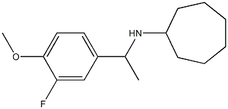 N-[1-(3-fluoro-4-methoxyphenyl)ethyl]cycloheptanamine