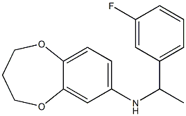 N-[1-(3-fluorophenyl)ethyl]-3,4-dihydro-2H-1,5-benzodioxepin-7-amine Structure