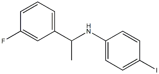 N-[1-(3-fluorophenyl)ethyl]-4-iodoaniline 结构式