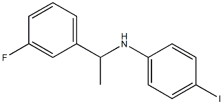 N-[1-(3-fluorophenyl)ethyl]-4-iodoaniline Structure