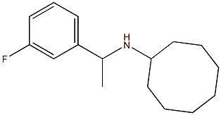 N-[1-(3-fluorophenyl)ethyl]cyclooctanamine,,结构式