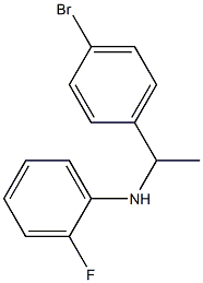 N-[1-(4-bromophenyl)ethyl]-2-fluoroaniline Struktur