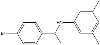 N-[1-(4-bromophenyl)ethyl]-3,5-dimethylaniline Struktur