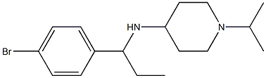 N-[1-(4-bromophenyl)propyl]-1-(propan-2-yl)piperidin-4-amine Structure