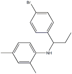 N-[1-(4-bromophenyl)propyl]-2,4-dimethylaniline Struktur