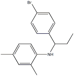 N-[1-(4-bromophenyl)propyl]-2,4-dimethylaniline Structure