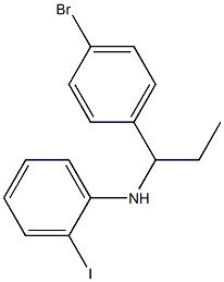 N-[1-(4-bromophenyl)propyl]-2-iodoaniline