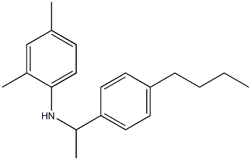 N-[1-(4-butylphenyl)ethyl]-2,4-dimethylaniline 结构式