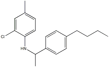 N-[1-(4-butylphenyl)ethyl]-2-chloro-4-methylaniline Structure