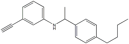 N-[1-(4-butylphenyl)ethyl]-3-ethynylaniline Structure
