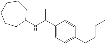 N-[1-(4-butylphenyl)ethyl]cycloheptanamine Structure