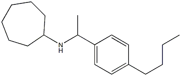 N-[1-(4-butylphenyl)ethyl]cycloheptanamine 化学構造式