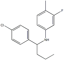 N-[1-(4-chlorophenyl)butyl]-3-fluoro-4-methylaniline