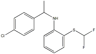  N-[1-(4-chlorophenyl)ethyl]-2-[(difluoromethyl)sulfanyl]aniline