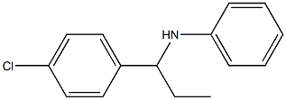 N-[1-(4-chlorophenyl)propyl]aniline Structure