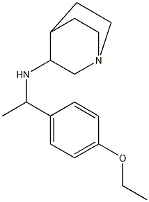 N-[1-(4-ethoxyphenyl)ethyl]-1-azabicyclo[2.2.2]octan-3-amine 结构式