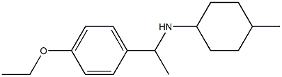 N-[1-(4-ethoxyphenyl)ethyl]-4-methylcyclohexan-1-amine 化学構造式