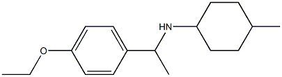 N-[1-(4-ethoxyphenyl)ethyl]-4-methylcyclohexan-1-amine 结构式