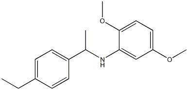 N-[1-(4-ethylphenyl)ethyl]-2,5-dimethoxyaniline Struktur