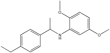 N-[1-(4-ethylphenyl)ethyl]-2,5-dimethoxyaniline,,结构式