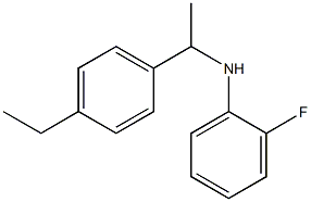 N-[1-(4-ethylphenyl)ethyl]-2-fluoroaniline Structure