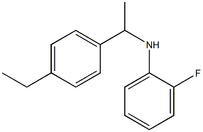 N-[1-(4-ethylphenyl)ethyl]-2-fluoroaniline 结构式