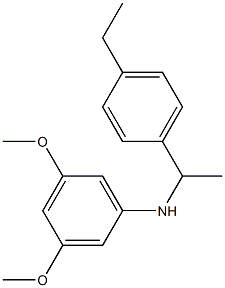 N-[1-(4-ethylphenyl)ethyl]-3,5-dimethoxyaniline,,结构式