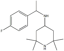 N-[1-(4-fluorophenyl)ethyl]-2,2,6,6-tetramethylpiperidin-4-amine Struktur