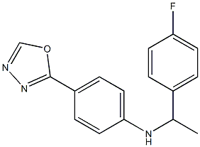 N-[1-(4-fluorophenyl)ethyl]-4-(1,3,4-oxadiazol-2-yl)aniline