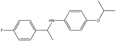 N-[1-(4-fluorophenyl)ethyl]-4-(propan-2-yloxy)aniline,,结构式