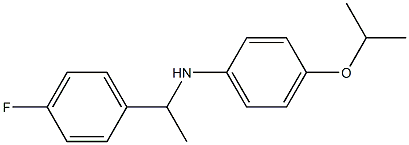 N-[1-(4-fluorophenyl)ethyl]-4-(propan-2-yloxy)aniline 结构式