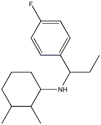 N-[1-(4-fluorophenyl)propyl]-2,3-dimethylcyclohexan-1-amine Struktur
